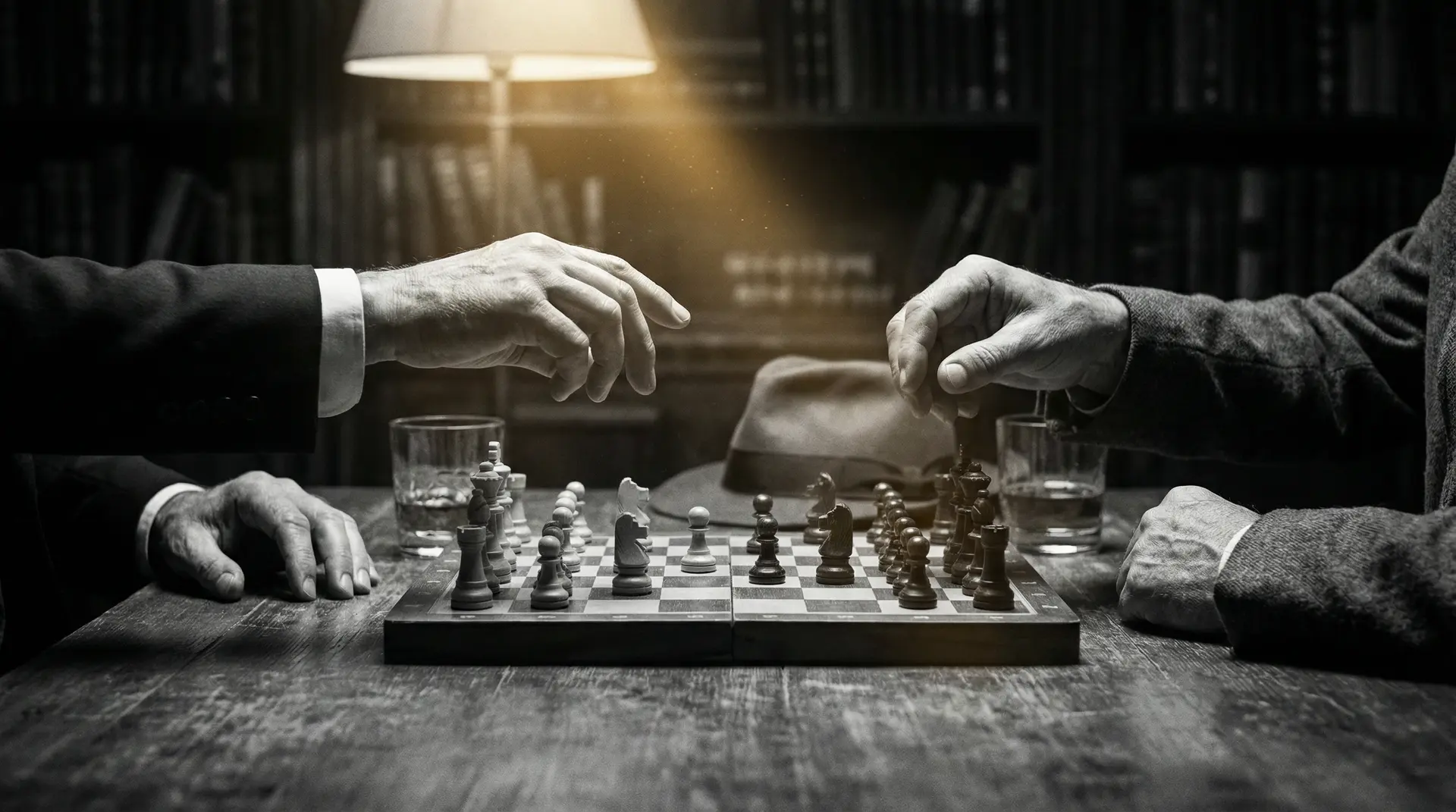 九一视频 艺术探索系列 - 非线性叙事，棋盘上的对弈象征命运的交错